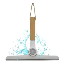 Rodo De Pia Rodinho Limpeza Vidro Janelas Box Dobrável Articulável Cabo De Bambu Resistente