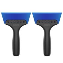 Rodo de vidro MR.SIGA 2 em 1 Mini com estripador de gelo, lâmina de 5 cm, pacote com 2 unidades