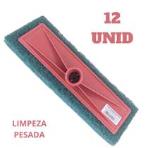 Rodo Esfregão Fibra Esponja Abrasiva Refil Limpeza Pesada