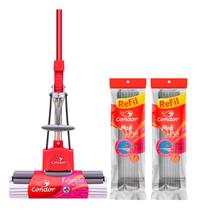 Rodo Esfregão Mágico De Esponja Pva Absorvente + 2 Refis