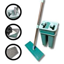 Rodo Esfregão MOP Flat e Balde de 6L Lava E Seca Multiuso - Rayco Rodo Esfregão MOP Flat e Balde de 6L Lava E Seca Multiuso - Rayco