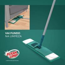 Rodo Esfregão Mop Flat Microfibra Flash Limp Varre Tira Pó Faxina