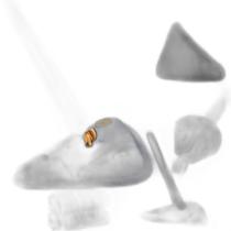 Rodo Esfregão Triangular Giratório 2 Refil Azul