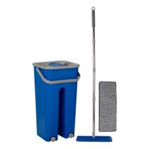 Rodo Flat Mop E Balde Lava E Seca Com 2 Refil Sortido