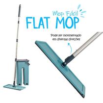 Rodo Flat Mop E Balde Lava E Seca Profissional Com 2 Refil Esfregão de Limpeza Fácil Rodinho Mágico Limpador Slim