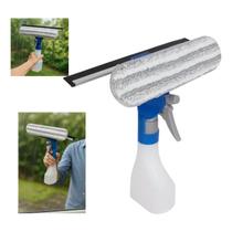 Rodo Limpa Vidro C/Reservatório 250ml Microfibra e Borracha