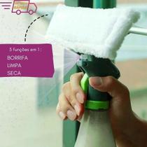 Rodo Limpa Vidro Com Recipiente Borrifador Casa Limpeza Faxina Spray