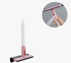 Rodo Limpa Vidro Dupla Face Spray Garrafa Limpeza Raspado