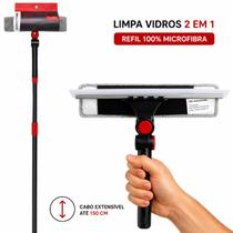 Rodo Limpa Vidros 2 Em 1 Limpa e Seca Cabo Extensivel ate 150cm