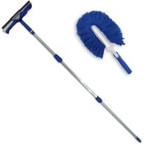 Rodo Limpa Vidros Cabo Extensor 9 Mts Com Espanador Eletrostático Bralimpia Rodo Limpa Vidros Cabo Extensor 9 Mts Com Espanador Eletrostático Bralimpia