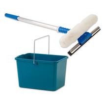 Rodo Limpa Vidros com Cabo 50 Cm e Balde Multiuso