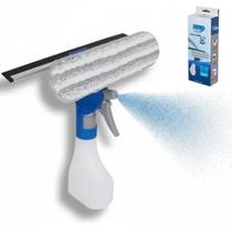 Rodo Limpa Vidros Spray 3 em 1 Mop Microfibra Borrifador Reservatório Profissional Janela Box Espelho Limpeza Prática Cabo Gatilho Multiuso Premium