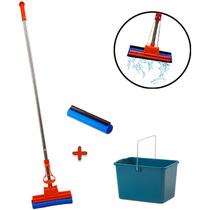 Rodo Mágico 27 Cm com Balde 1 Refil Extra Absorve Limpa Seca