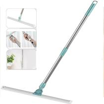 Rodo magico de silicone 2 em 1 vassoura mop aluminio telescopico limpa vidros carpete