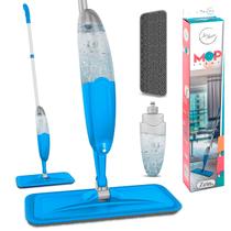 Rodo Magico Mop Spray Em Cabo Inox Lava e Seca Esfregão Articulado 360