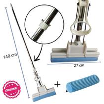 Rodo Mágico Original Esfregão Limpeza Com Refil Espuma Pva