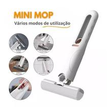 Rodo Mini Mop Magico Limpa E Seca Rodinho De Pia Cozinha Cor Branco