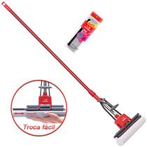 Rodo Mop Duplo Rolete Esfregão Limpa Seca Condor Com 1 Refil Extra Rodo Mop Duplo Rolete Esfregão Limpa Seca Condor Com 1 Refil Extra