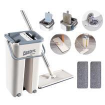 Rodo Mop Flat Giratorio Esfregão Com Balde Multiuso FST026