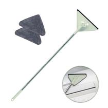 Rodo Mop Limpador De Vidros Triangular Microfibra Extensor Com 2 Refis Extras