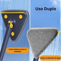 Rodo Mop Mágico Triangular Giratório 360