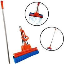 Rodo Mop Mágico Vassoura Esfregão Com Refil Espuma Pva