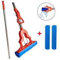 Rodo Mop PRO Dobrável Limpa e Seca: 2 Refis PVA Extra para Limpeza Total!