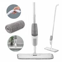 Rodo Mop Spray 3 em 1 com Reservatório Microfibra Limpeza sem Balde para Pisos Frios Cinza Yeet
