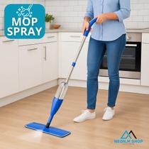 Rodo Mop Spray Com Reservatório Borrifador Esfregão de Limpeza Giratorio
