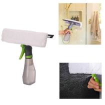 Rodo mop spray com reservatorio limpa vidro janela box borrifador 3 em 1 kit completo