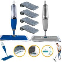 Rodo Mop Spray Esfregão Piso Janela + 4 Refis Microfibra Rodo Mop Spray Esfregão Piso Janela + 4 Refis Microfibra