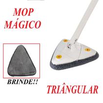 Rodo Mop Triangular Giratório 360 Graus Esfregão Magico Piso