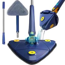 Rodo Mop triangular rotativo limpeza vidro chão parede 360