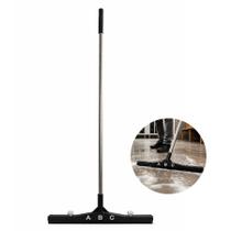 Rodo Multiuso Cabo Inox 55cm Preto EVA Duplo Substituível