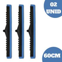 Rodo Plástico Duplo 60cm Resistente Puxa e Seca S/ Cabo 02 unid