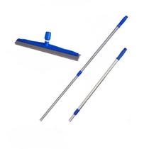 Rodo Profissional 35cm Dry Borracha Dupla Bralimpia Com cabo