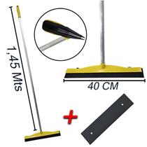 Rodo Puxa e Seca Borracha Dupla Com Cabo Profissional E Refil Rodo Puxa e Seca Borracha Dupla Com Cabo Profissional E Refil