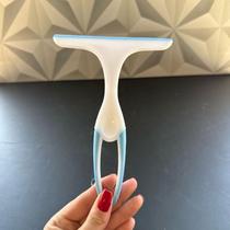 rodo rodinha de pia de plástico branco azul pequeno multiuso cozinha lavanderia banheiro