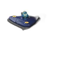 Rodo Triangular Giratório Com 2 Refil Limpeza