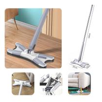 Rodo XMop Twist Esfregão Giratório Lava E Seca Com Extrusão Microfibra Multiuso Limpeza deÚtil Bazar