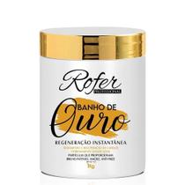 Rofer Mascara Banho De Ouro Regeneração Capilar 1Kg