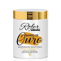 Rofer Mascara Banho De Ouro Regeneração Capilar 1Kg