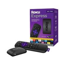Roku Express Streaming Player Full Hd com Controle Remoto e Cabo Hdmi