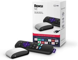 Roku SE Streaming Media Player 3930SE, Rápido, Alta Definição - 1080p Full HD (Inclui remoto, baterias e cabo HDMI de alta velocidade) Garantia dos EUA