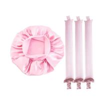 Rolador De Cabelo Sem Calor Faixa De Cabelo Macia Flexível Rolos De Cabelo Sem Calor Touca Para
