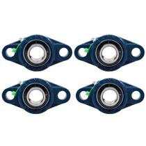 Rolamento de bloco de almofadas Jeremywell UCFL205-16 de 1" de diâmetro (pacote com 4)