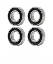 Rolamento DEEG R14-2RS 22,225 x 47,625 x 12,7 mm em aço cromado, pacote com 4