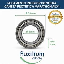 Rolamento Inferior para Ponteira Caneta Protética Marathon 14x8x4