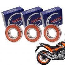Rolamento roda traseira honda cb twister 2016 2017 2018 2019 nachi