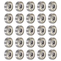 Rolamentos de esferas de sulco profundo uxcell 627ZZ 7x22x7mm (25 unidades) Rolamentos de esferas de sulco profundo uxcell 627ZZ 7x22x7mm (25 unidades)